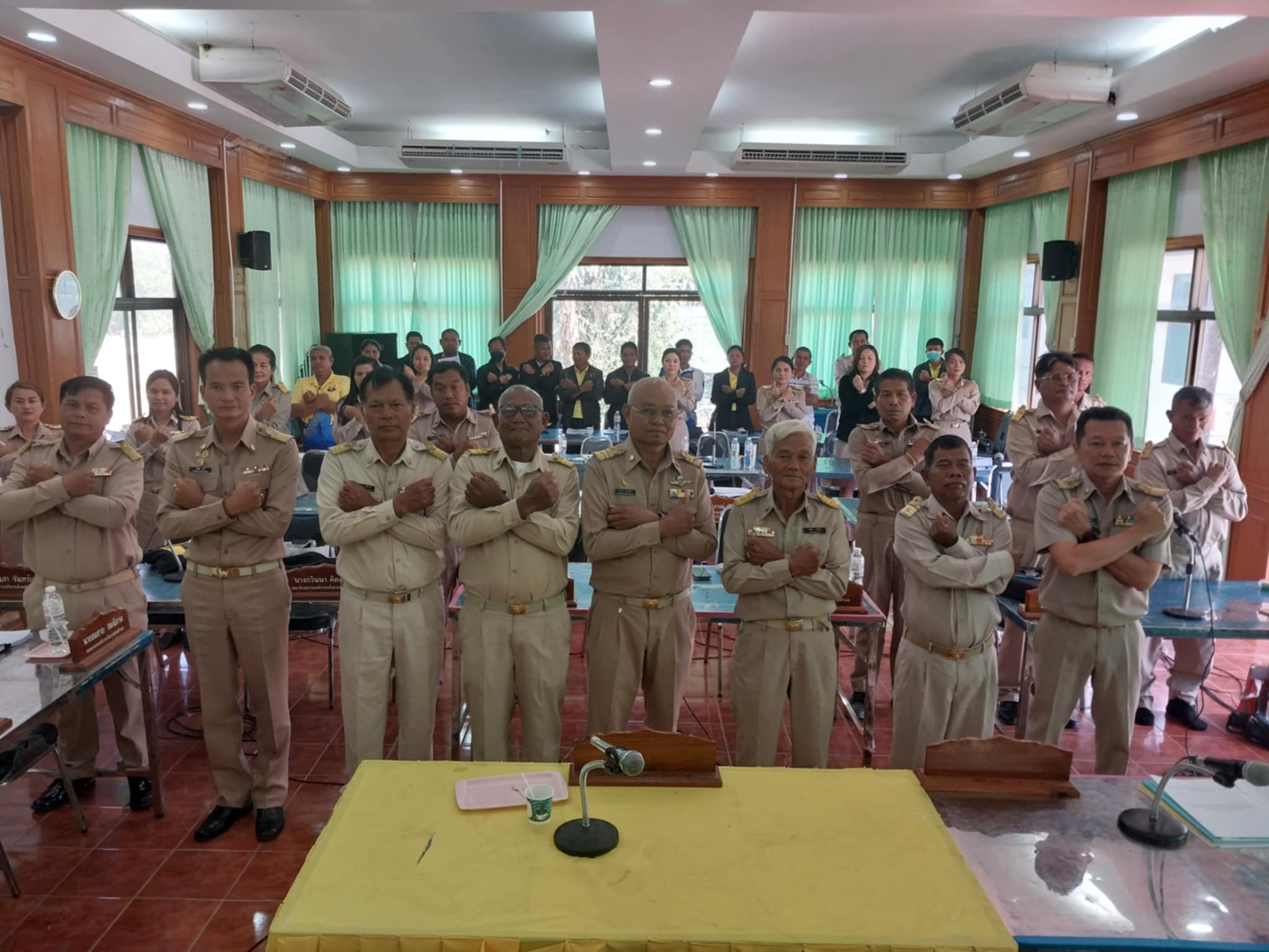 การขับเคลื่อนนโยบายไม่รับของขวัญ และประกาศเจตนารมณ์ สุจริต โปร่งใส